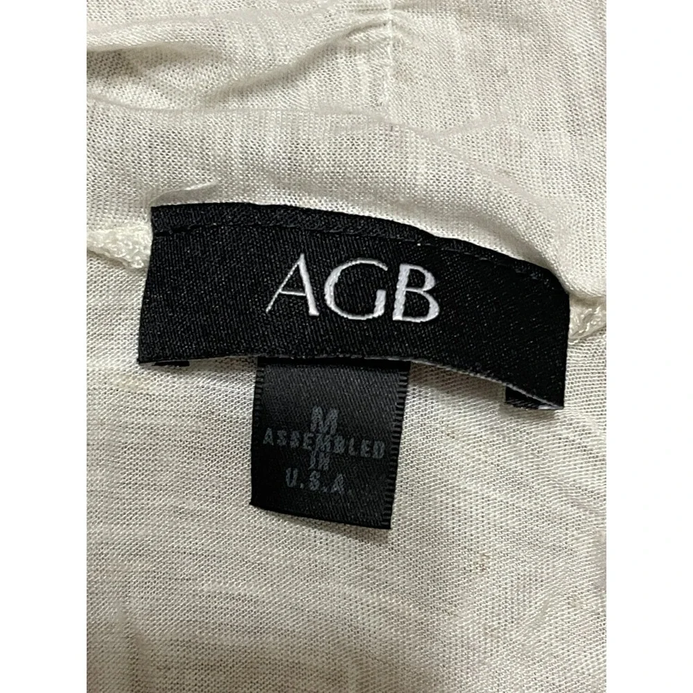 AGB Shawl, Women's Size Medium, White, Sleeveless, Lightweight - Picture 5 of 8